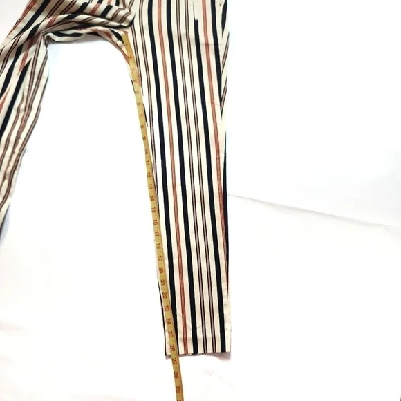 ZARA Basic  Multicolored Striped Pants - Picture 2 of 8